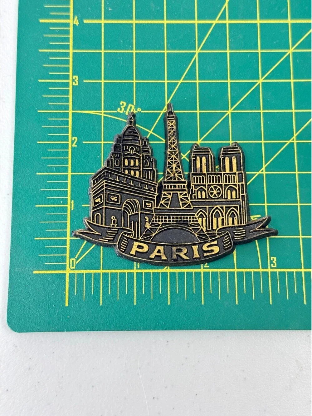 3 pc Magnet Lot Germany Map - Belgium Map - Paris Eiffel Tower - Europe Travel